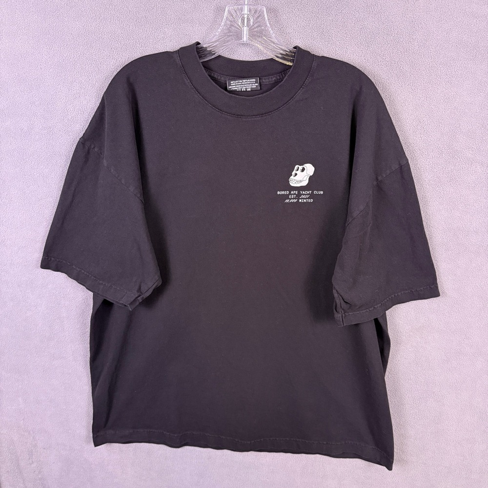 Bored Ape Yacht Club BAYC T-Shirt Mens XL Black Bored to Death NFT Crypto Merch
